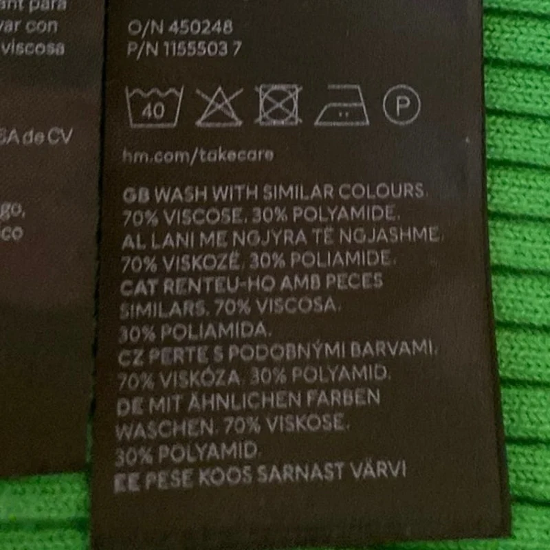NEW H&M Green Rib Knit Sleeveless V-Neck Cami Camisole Midi Bodycon Tank Dress M - Image 5