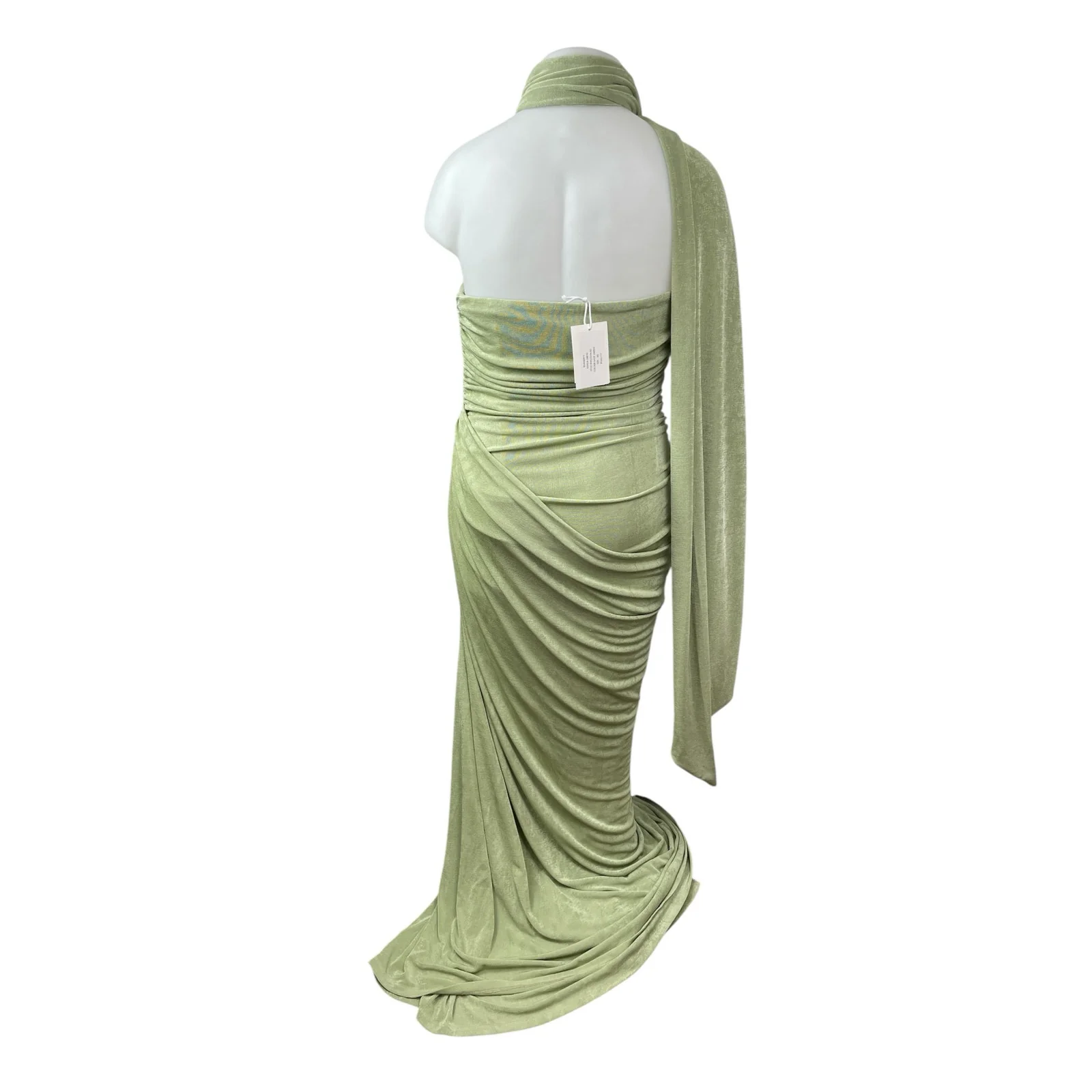 NEW Khanum's Kahlia Draped Sleeveless Tube Bandeau Scarf Maxi Bodycon Dress 3XL - Image 4