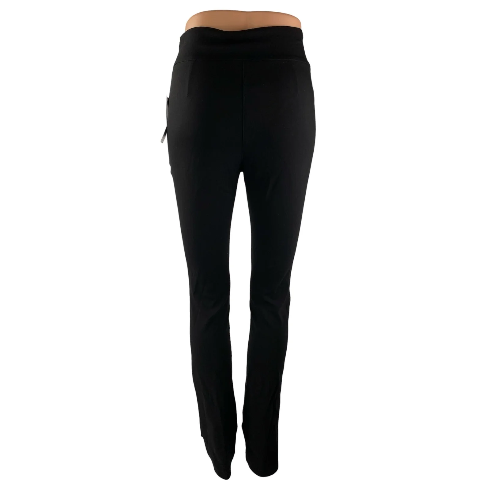 NEW NA-KD Black High Rise Slim Active Jean-ish Leggings Skinny Trousers Pants 36 - Image 2