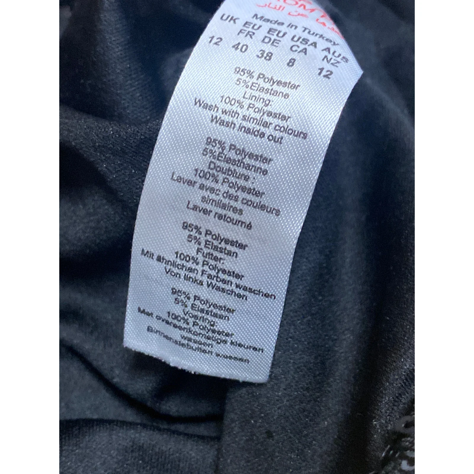 NEW Nasty Gal Women's Black Sequin Sparkly Sheer Wide Leg Trousers Pants Size 8 - Image 6