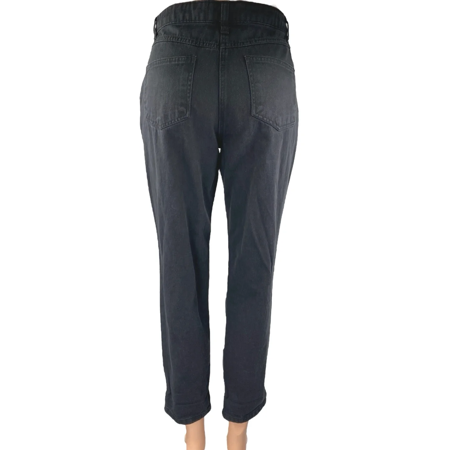 NEW Parisian Black Distressed Skinny High Waist Boyfriend Denim Jeans Pants Sz 8 - Image 3
