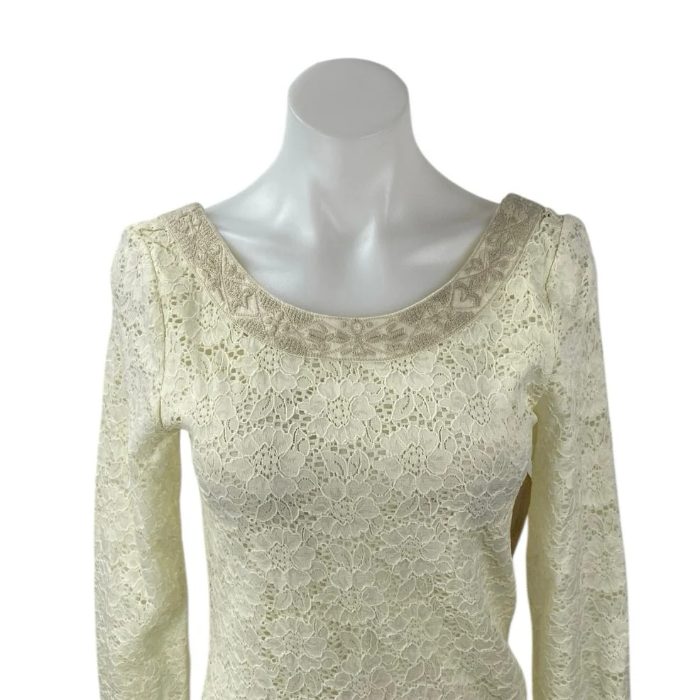 NEW Ralph Lauren Denim & Supply White Floral Lace Embroidered Mini Shift Dress M - Image 2