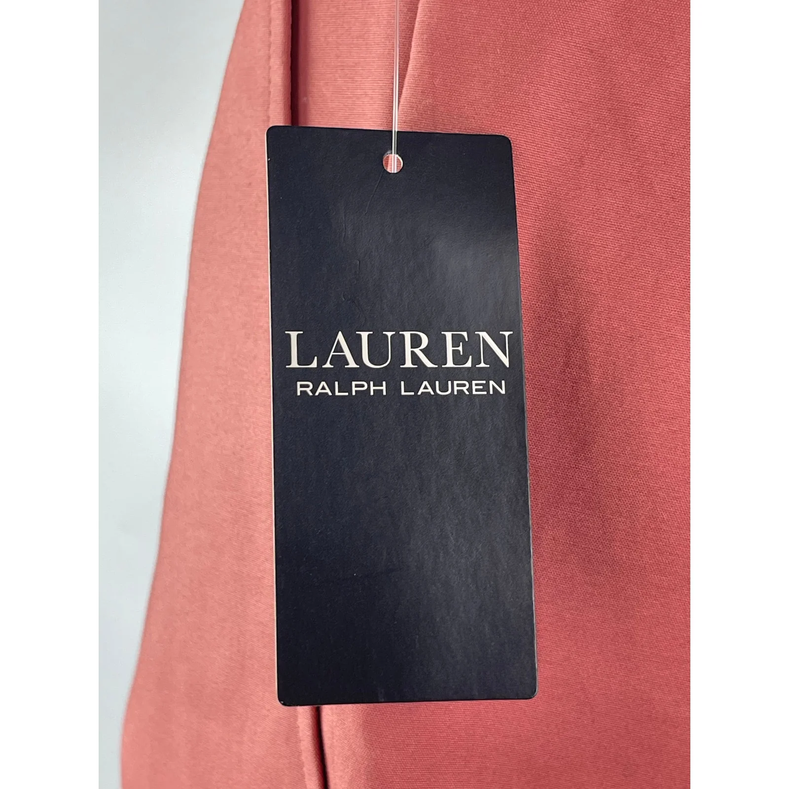 NEW Ralph Lauren Pink Satin High Waisted Straight Trousers Dress Pants Size 12 - Image 6