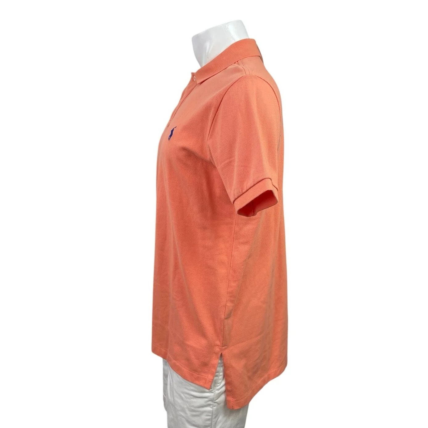NEW Ralph Lauren POLO Orange Embriodered Logo Short Sleeve Polo Shirt Top Sz L - Image 2