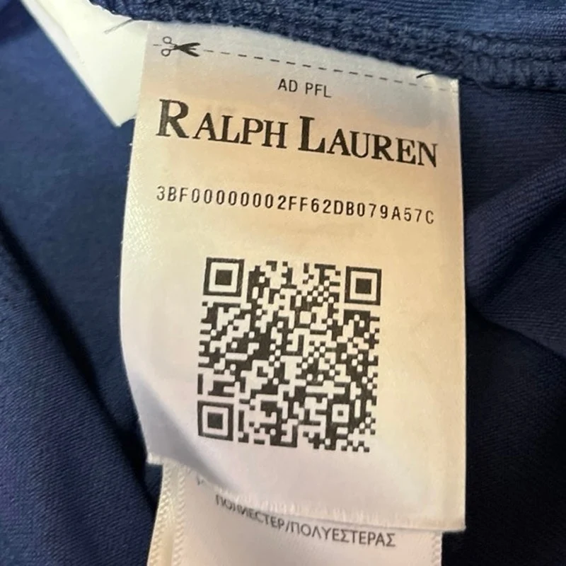 NEW RLX Ralph Lauren Micro Poly Jacquard Women's Blue Long Sleeve Shirt Top S - Image 4