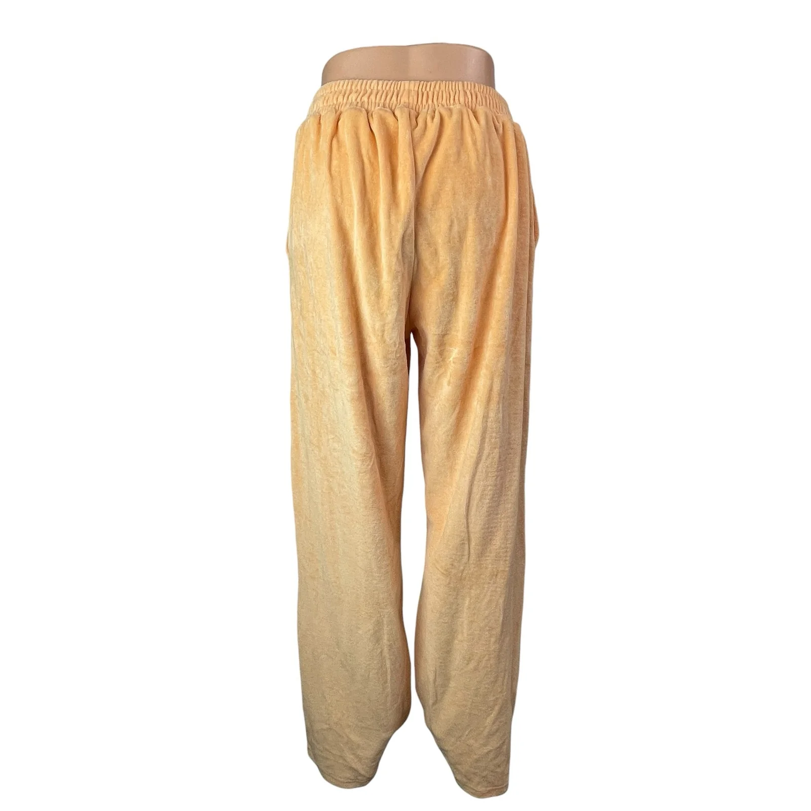NEW Sean John x Missguided Womens Coral Velvet Velour Track Sweat Pants Size 8 - Image 2