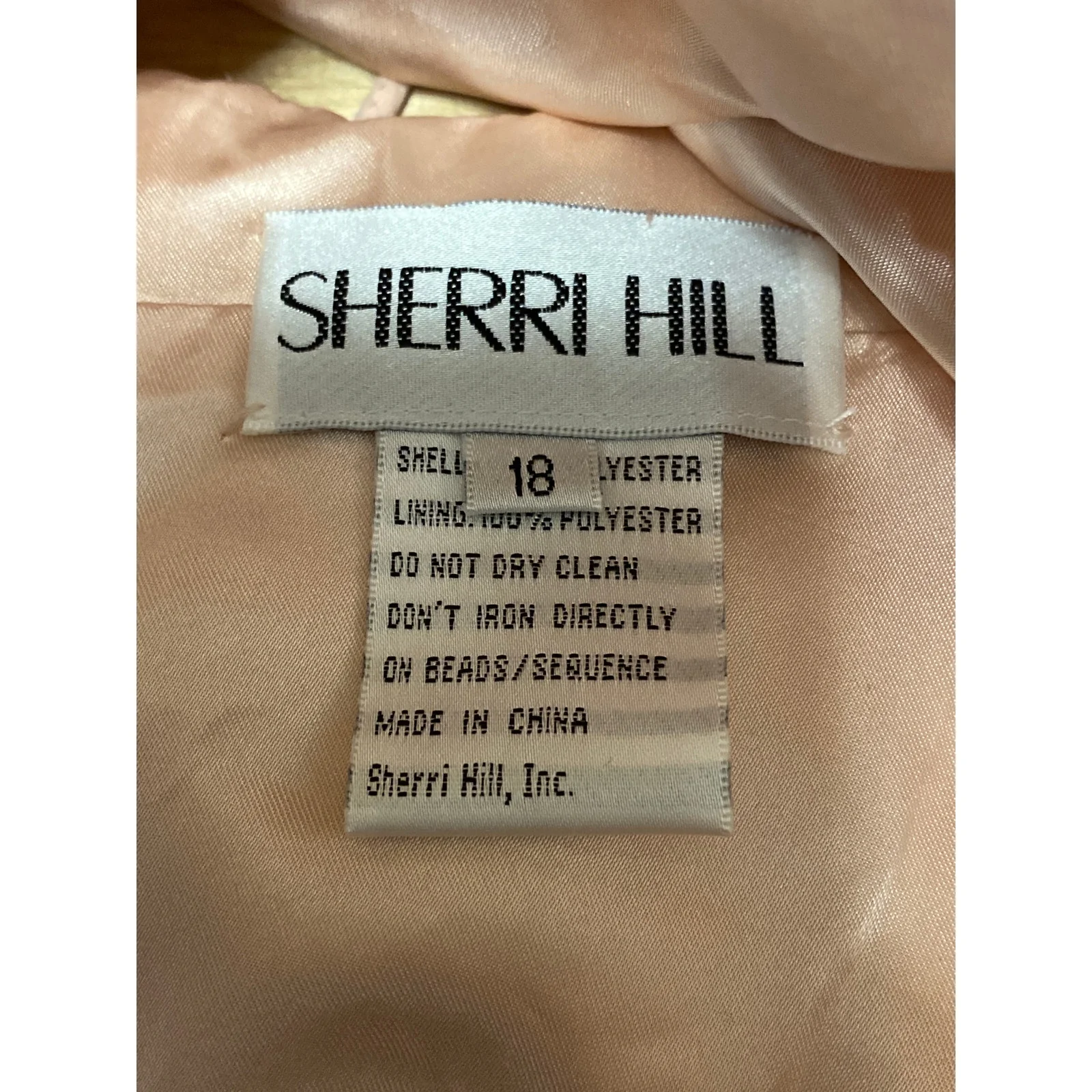 NEW Sherri Hill Pink Tulle Floral Embroidery Embellished Mini A-Line Dress Sz 18 - Image 7