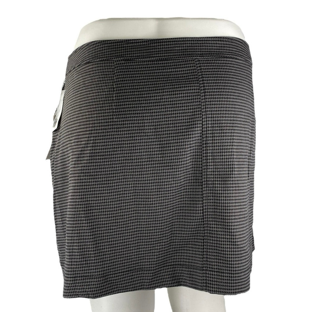 NEW Treasure & Bond Black Gray Houndstooth Button Front Pencil Mini Skirt 3X - Image 3