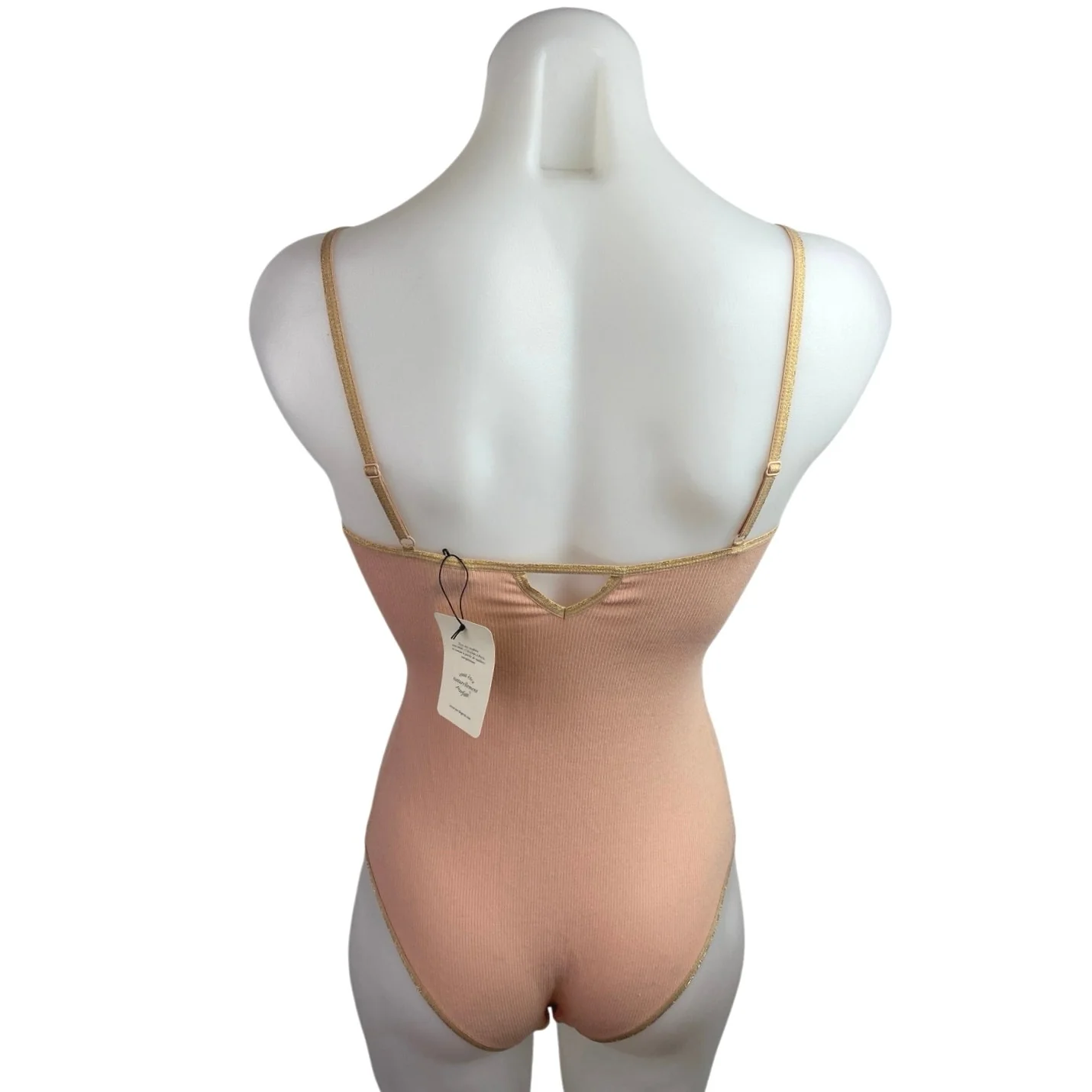 NEW YSE Pink Rib Knit Sleeveless Henley Button Cami Camisole Bodysuit Tank Top 6 - Image 2