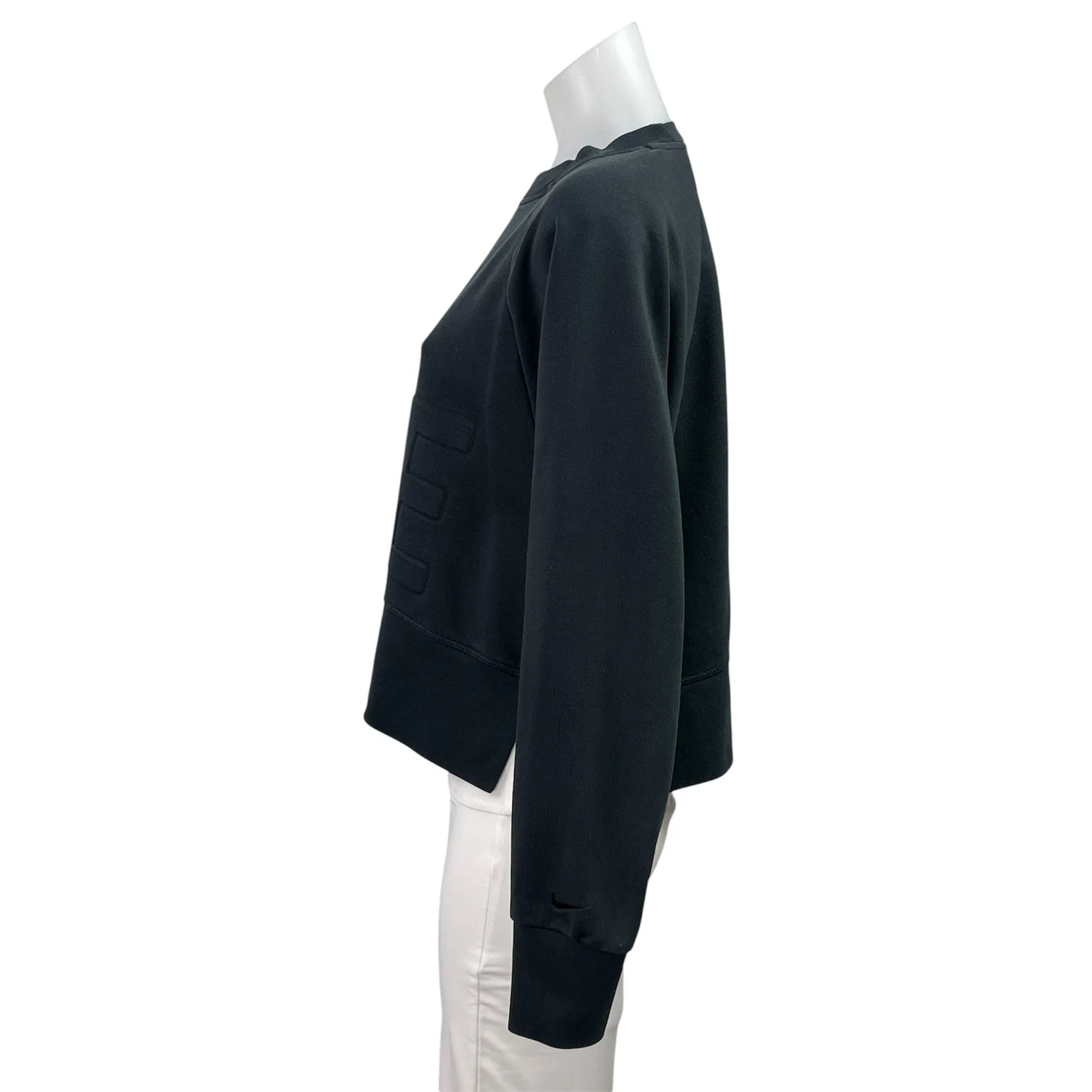 Nike Dri Fit Versa Black Crew Neck Long Sleeve Pullover Sweater Sweatshirt Top S - Image 2