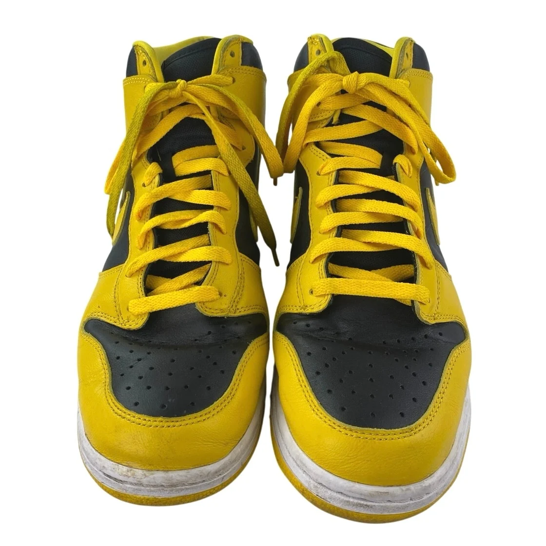 Nike Dunk High Goldenrod Men's Yellow Black Leather Basketball Sneakers Shoes 12 - Image 2