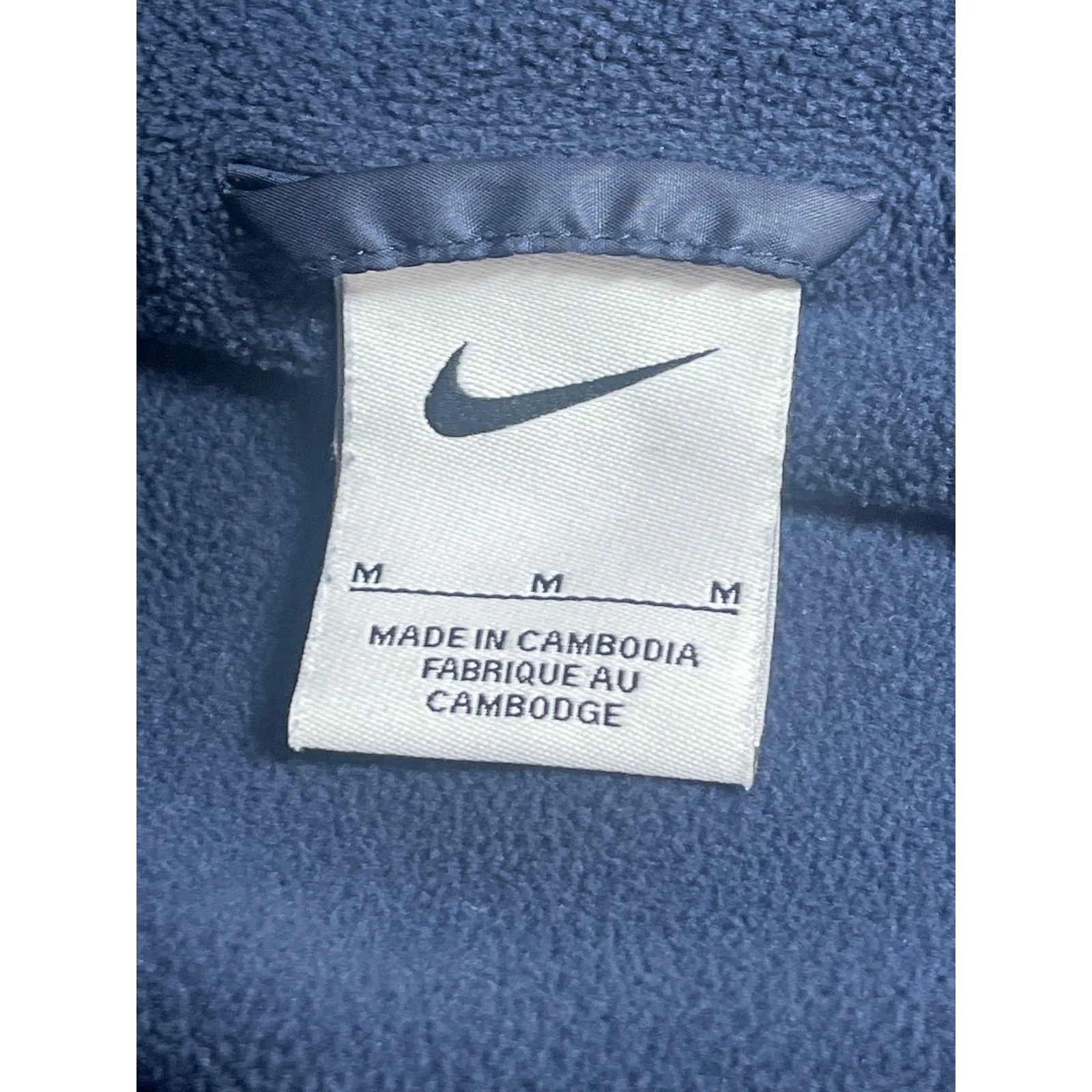 Nike Men's Blue Hoodie Hooded Full Zip Long Sleeve Outdoor Windbreaker Jacket M - Image 4