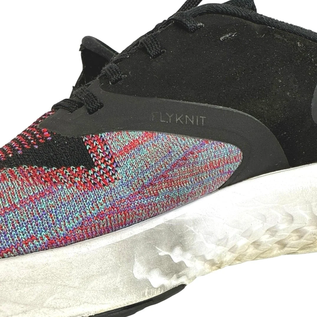 Nike Odyssey React 2 Flyknit Black Multicolor Lace Up Running Sneakers Shoes 13 - Image 6