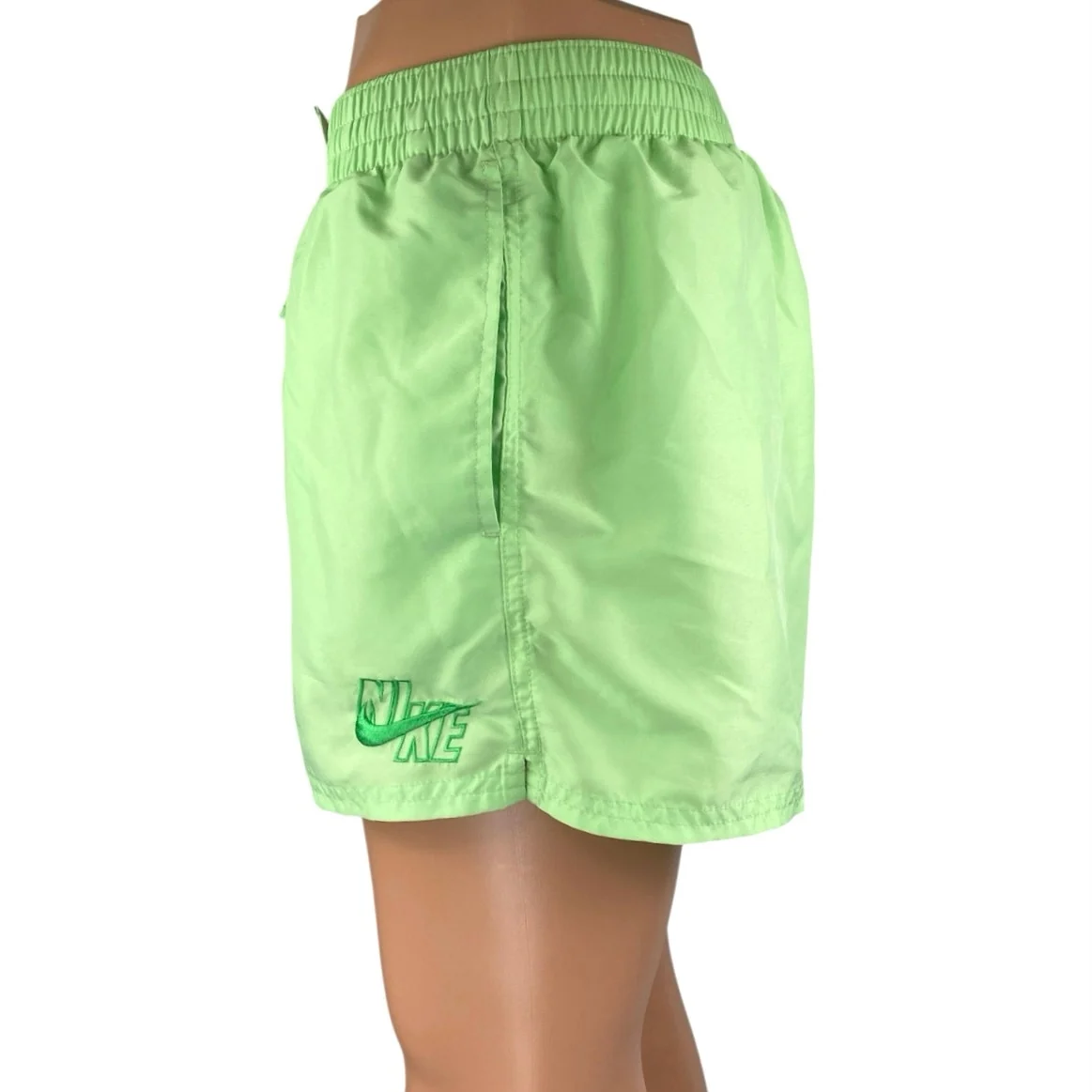 Nike Swim Essentials Men's Green Drawstring Volleyball Athletic Shorts Size L - Image 2