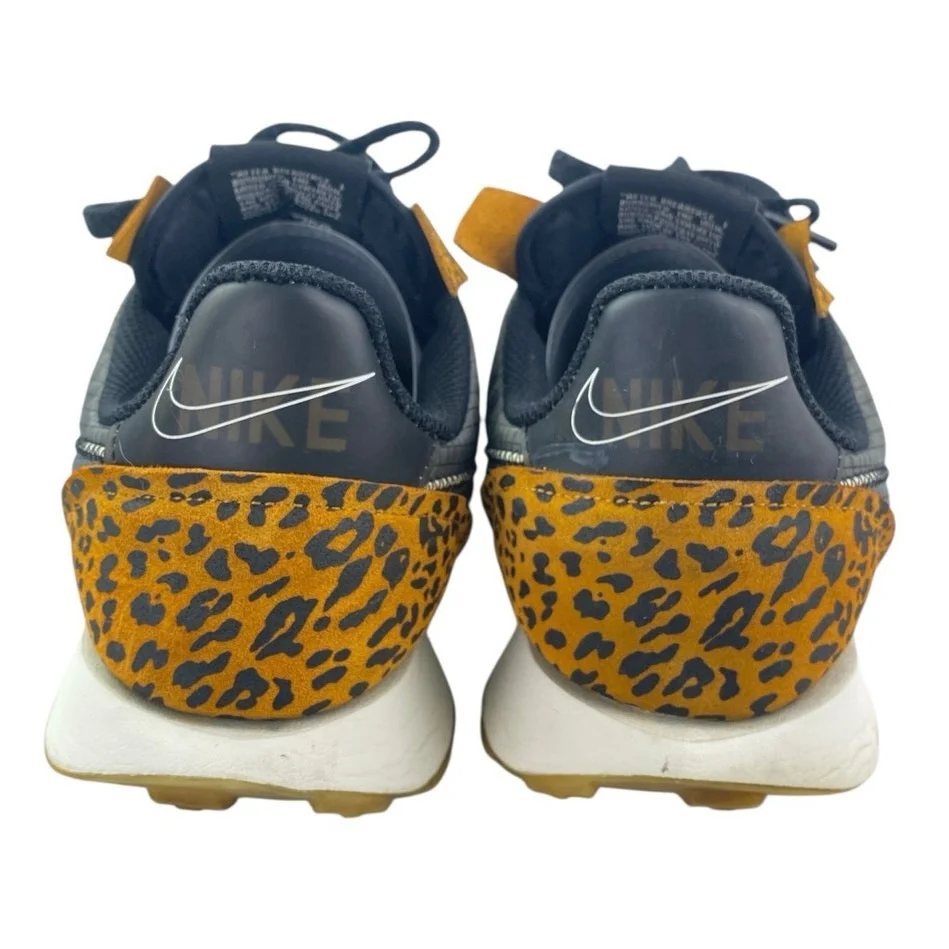 Nike Waffle Racer 2X Yellow Leopard Lace Up Low Top Athletic Sneakers Shoes 9.5 - Image 3
