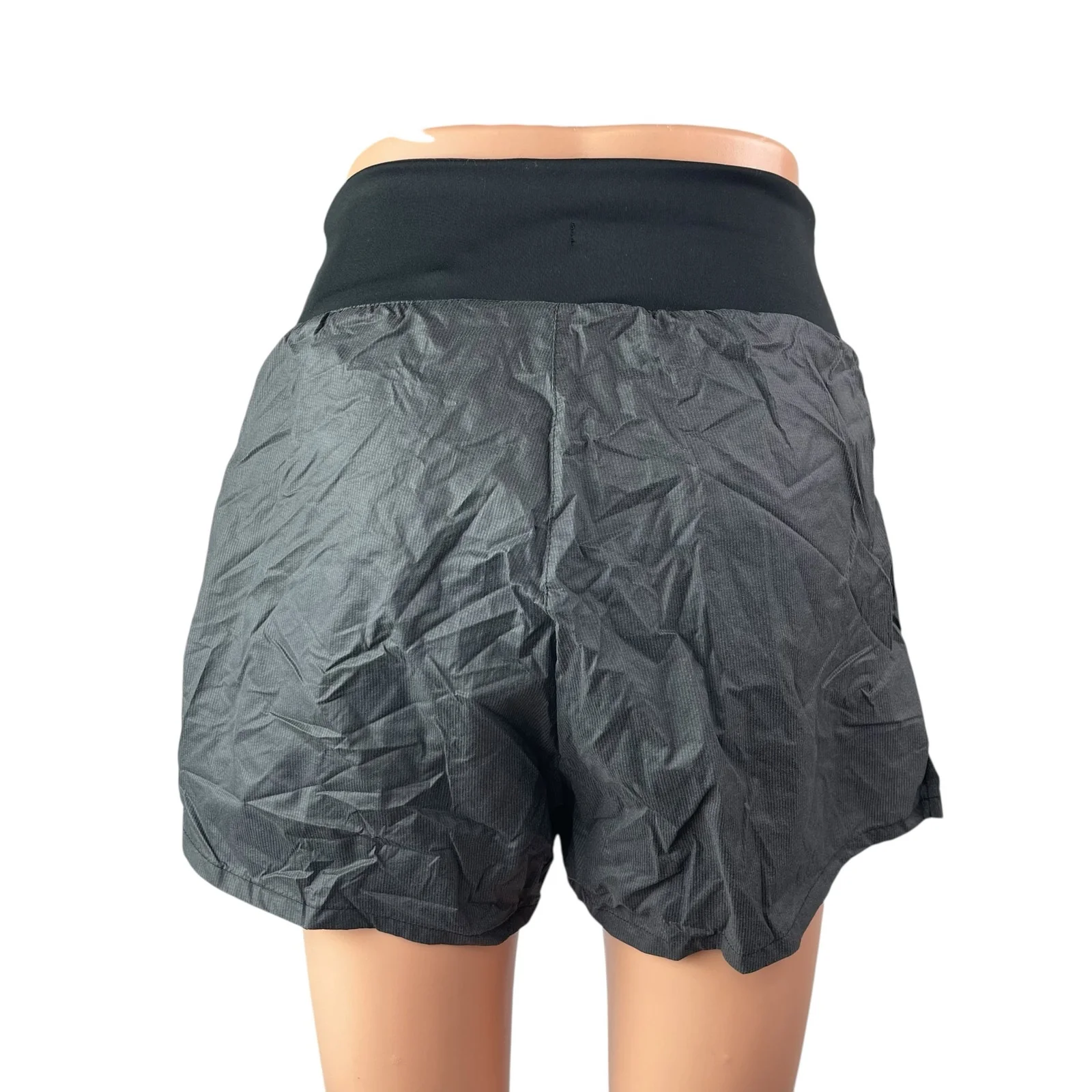 Nike Women's Gray High Waisted Athletic Fitness Workout Running Shorts Size S - Image 2