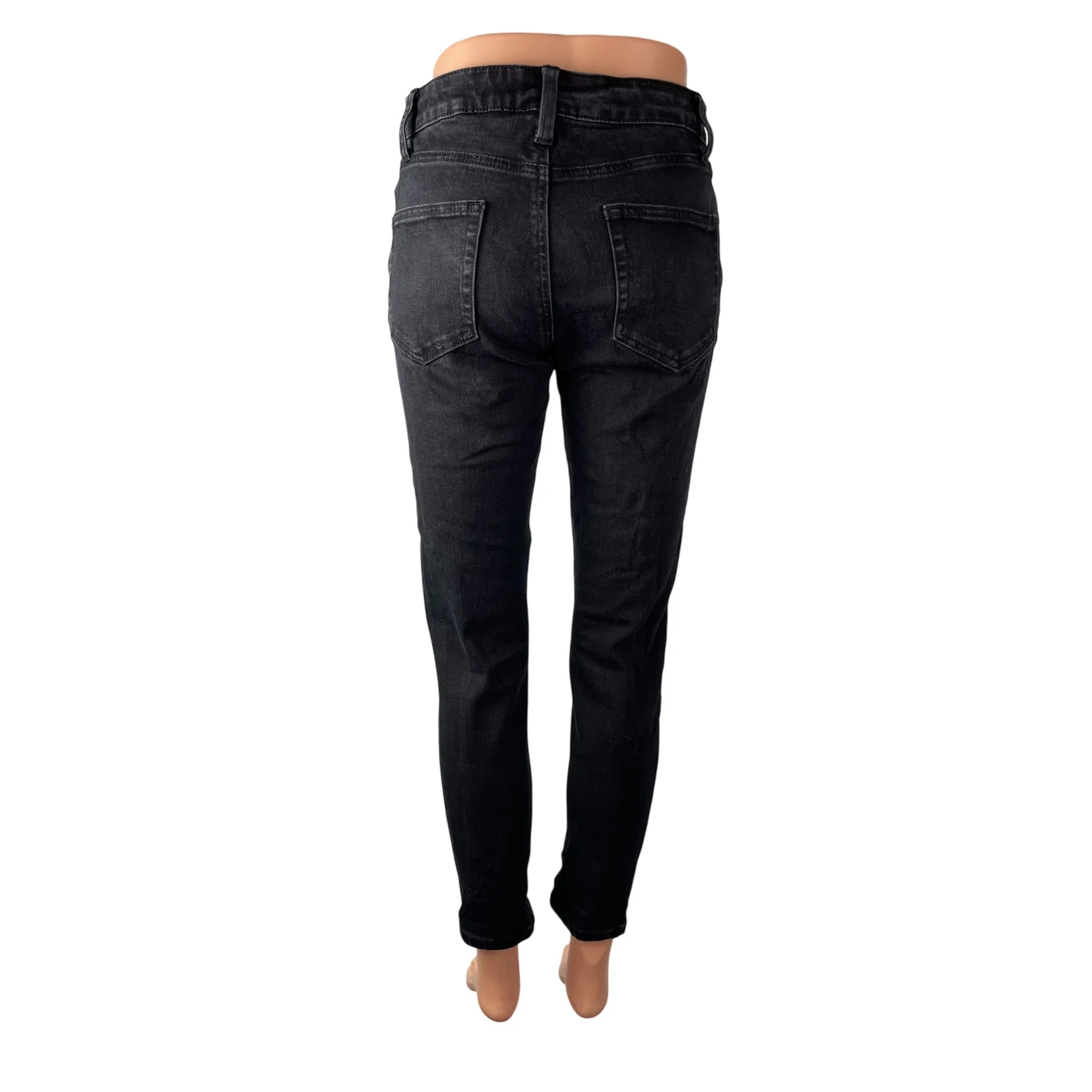No Boundaries Women's Black High Waisted Classic Skinny Denim Jeans Pants 28x30 - Image 4