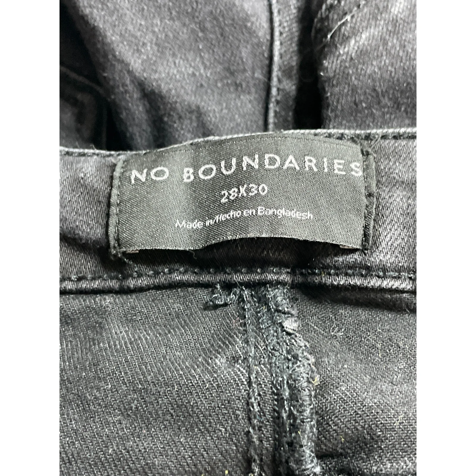 No Boundaries Women's Black High Waisted Classic Skinny Denim Jeans Pants 28x30 - Image 5