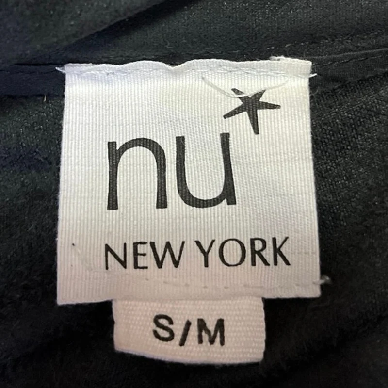 NU Women's Black Long Sleeve Relaxed Fit Button Down Coat Jacket Size S/M - Image 4