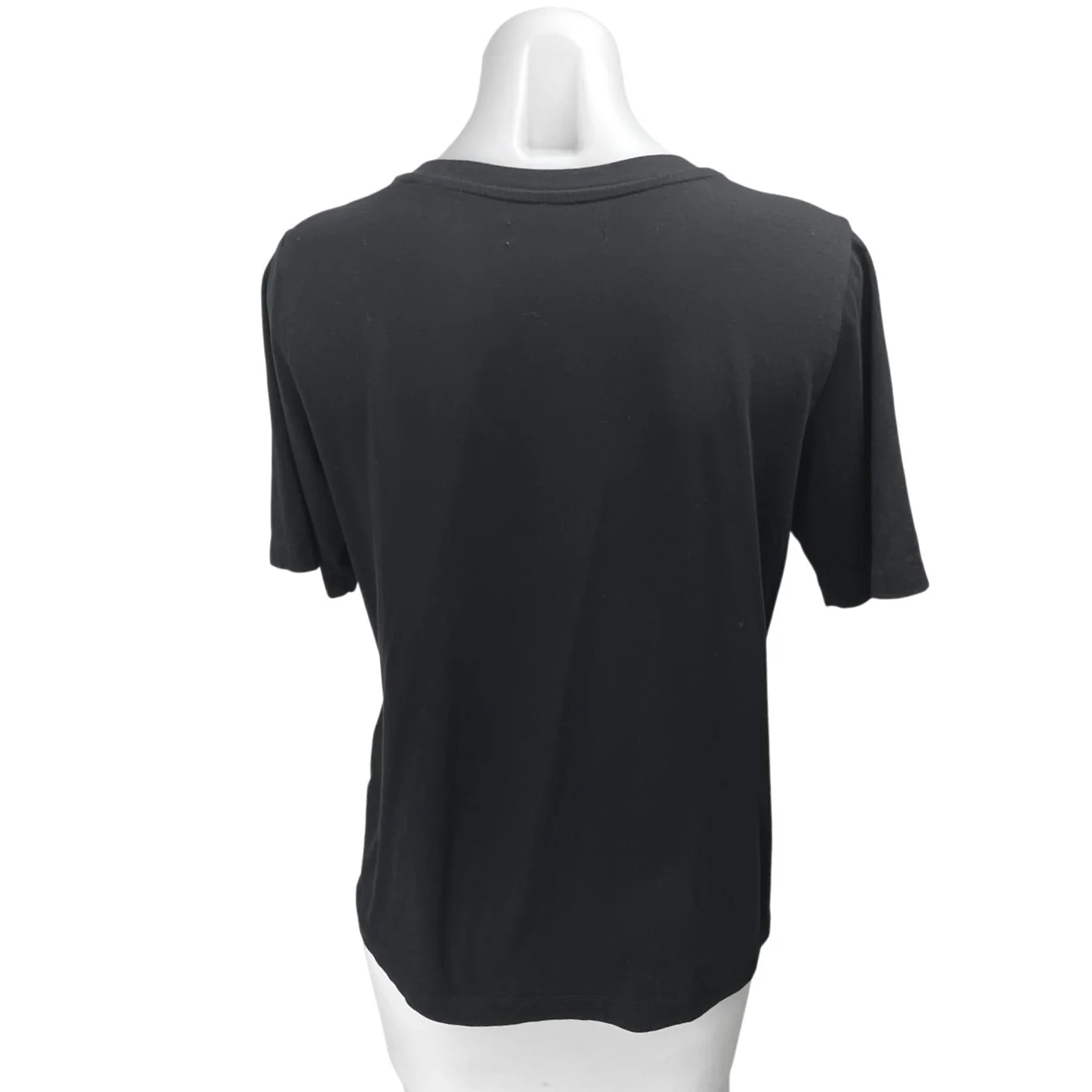 Oak + Fort Women's Black Knit Short Sleeve Crew Neck Tee T-Shirt Top Size S - Image 2