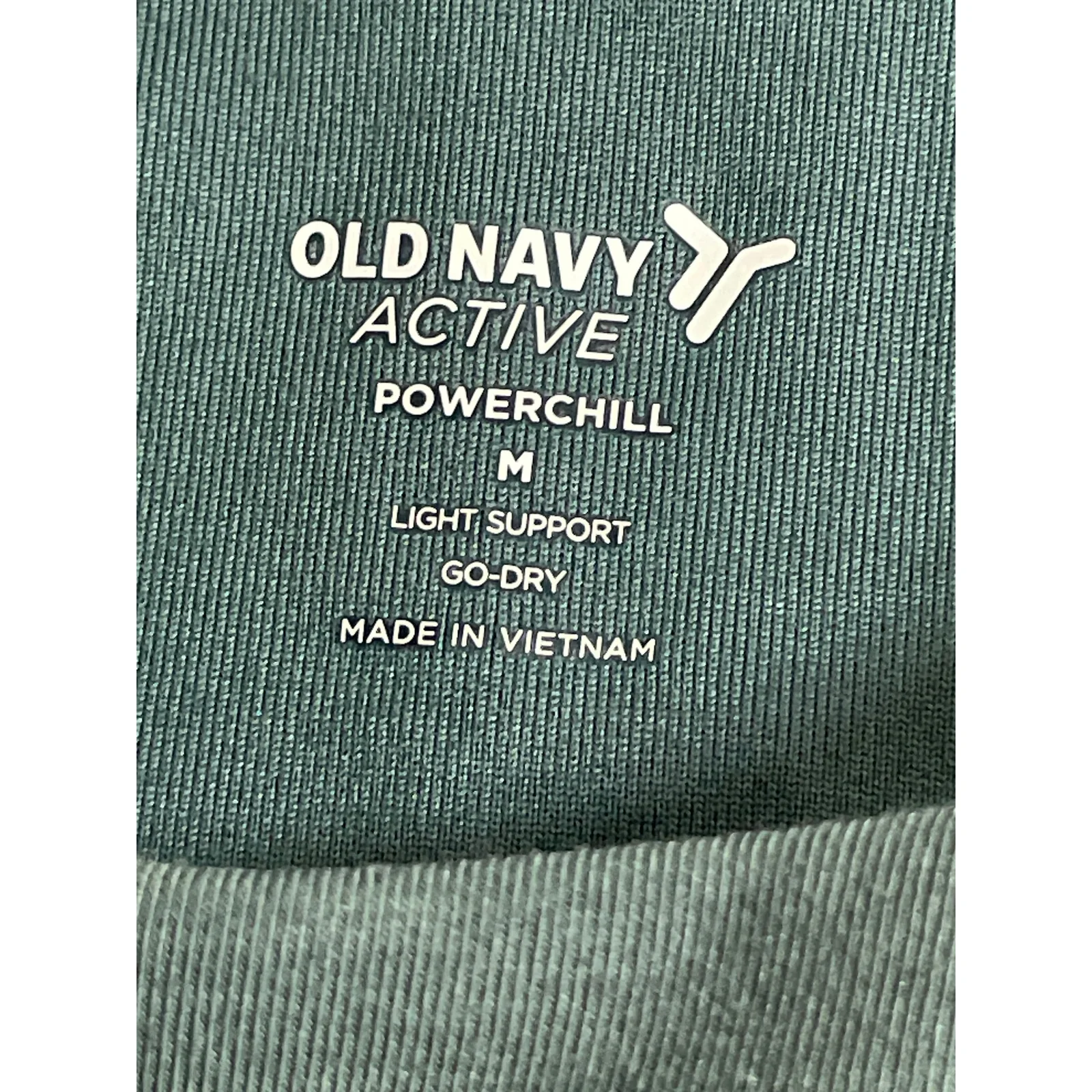 Old Navy Power Chill Green Sleeveless Yoga Athletic Activewear Crop Tank Top M - Image 5