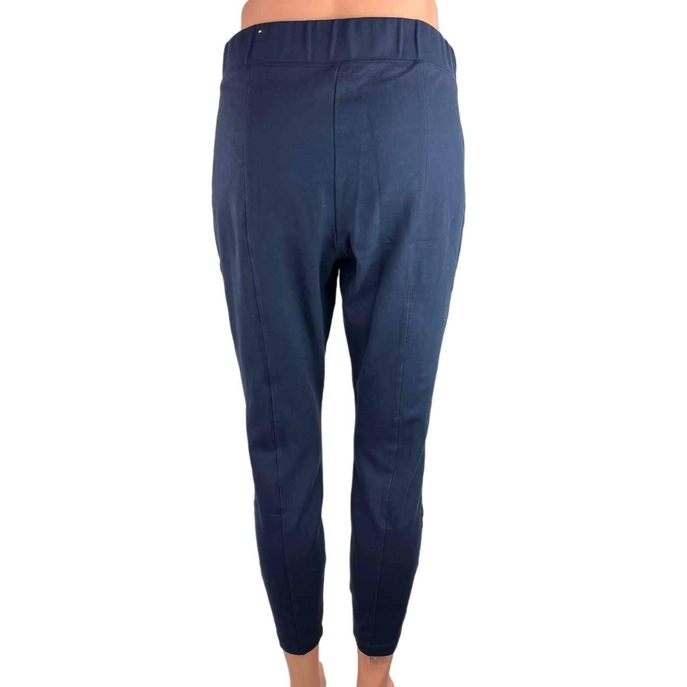 Old Navy Womens Blue Pull On Elastic Waist Activewear Ankle Trouser Pant Size M - Image 3