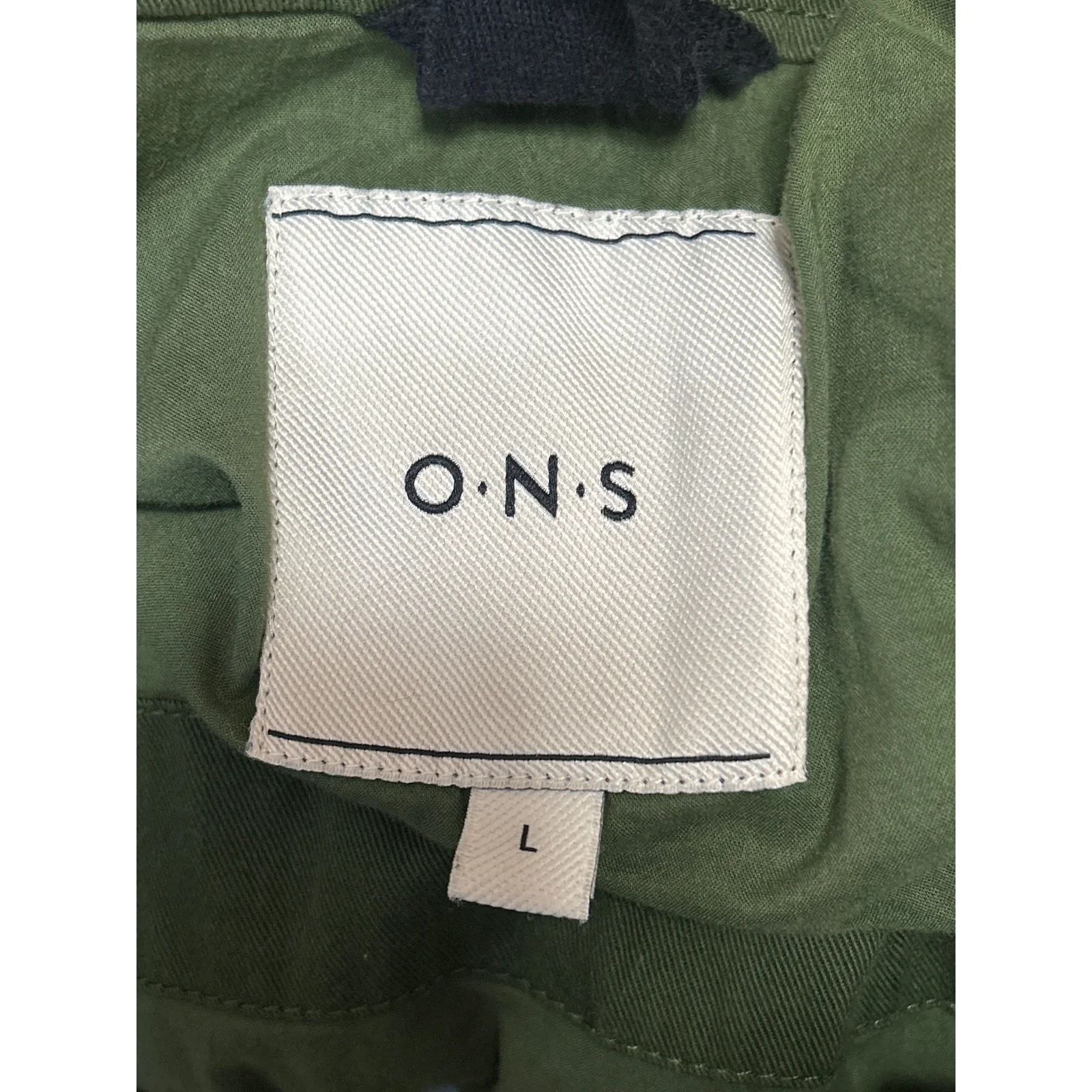 ONS Men's Green Full Zip High Neck Pockets Fishing Outdoor Vest Jacket Top Sz L - Image 4