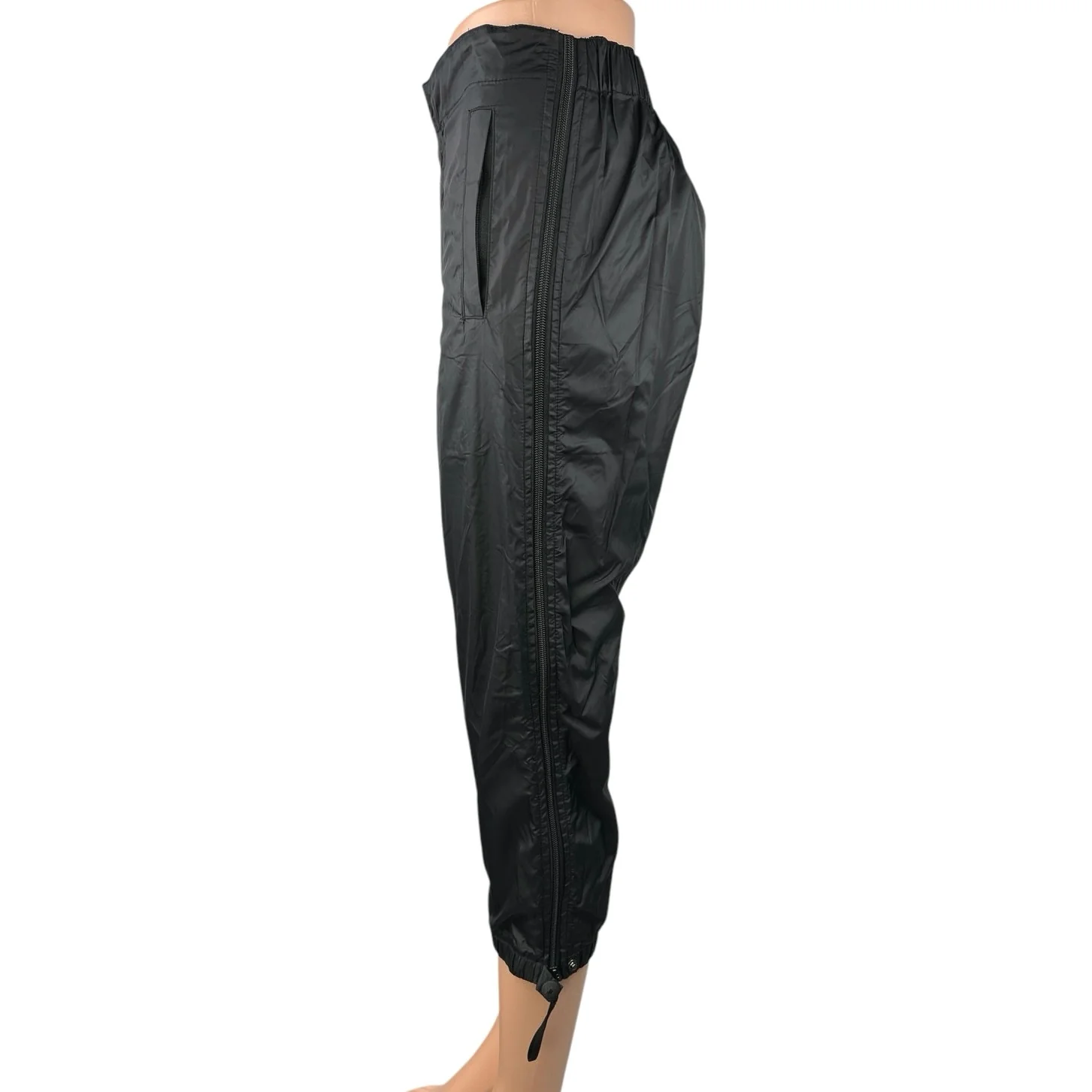 Opening Ceremony Black Windbreaker Parachute Zipper Crop Trousers Rain Pants XS - Image 2