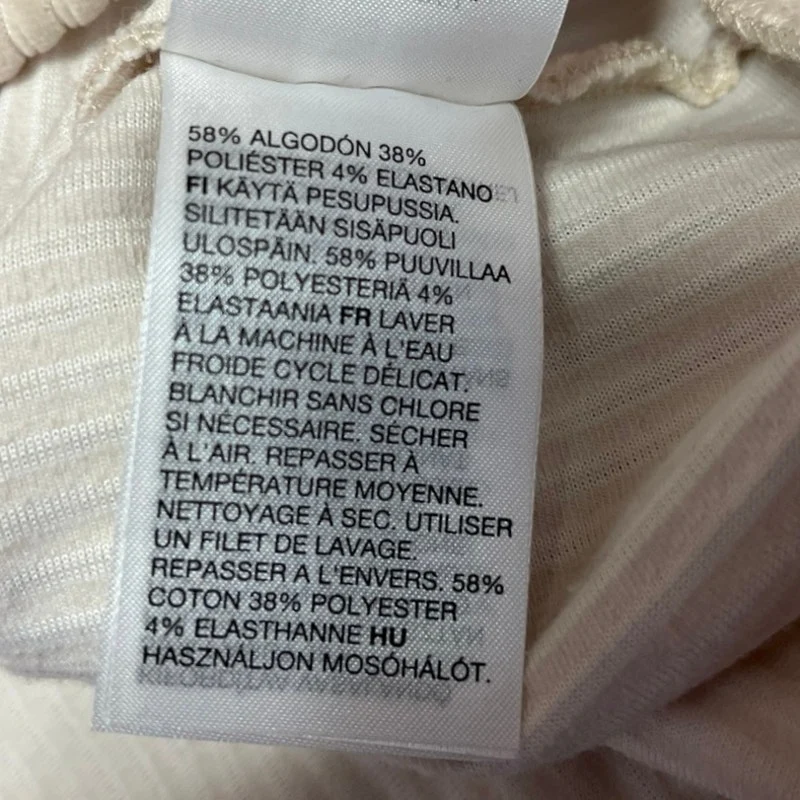 & Other Stories Cream White Puff Shoulder Velvet Velour Hoodie Sweatshirt Top XS - Image 5