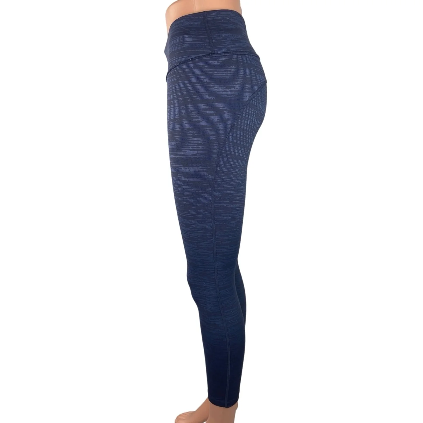 Outdoor Voices Blue Mid Rise Activewear Yoga Fitness Cropped Leggings Pants Sz S - Image 2
