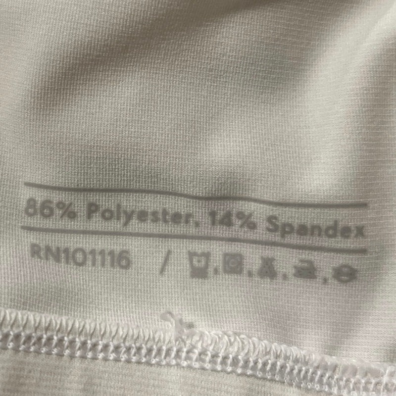 Outdoor Voices White Sleeveless Collared V Neck Polo Athletic Crop Top Size M - Image 4