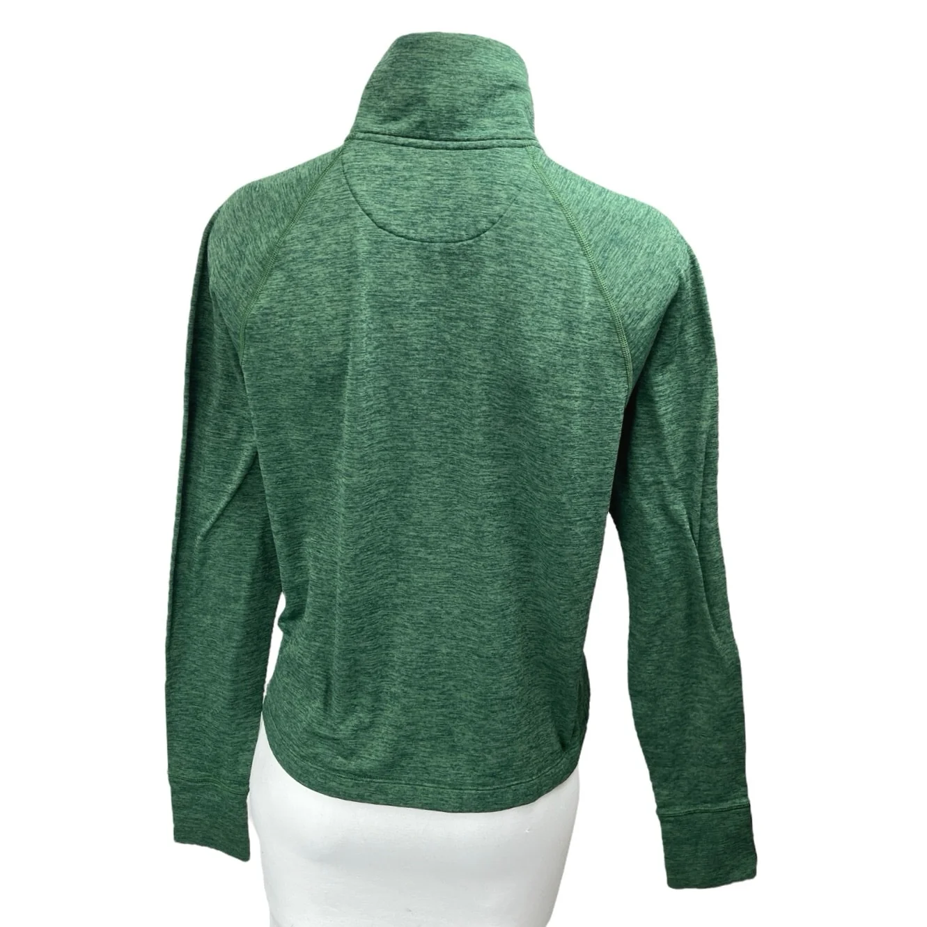 Outdoor Voices Women's Green Long Sleeve Turtleneck Quarte Zip Athletic Top S - Image 2