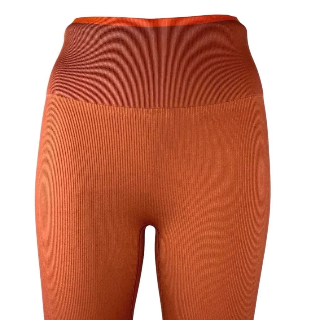 Outdoor Voices Women's Orange Mid Rise Yoga Athletic Leggings Pants Size S - Image 4