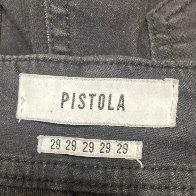 Pistola Women's Black Skinny Leg High Waist Lace Up Denim Jeans Pants Size Sz 29 - Image 5