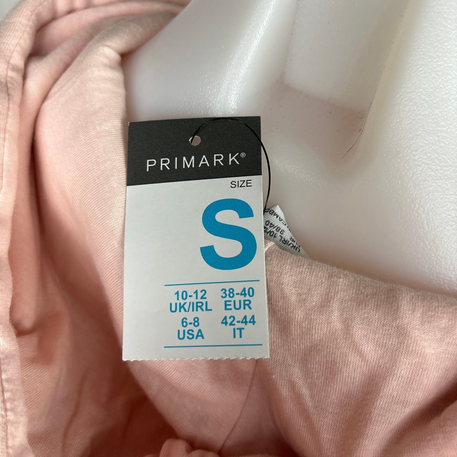 Primark NWT Light Pink Los Angeles Pullover Hoodie Crop Fleece Sweatshirt Size S - Image 5