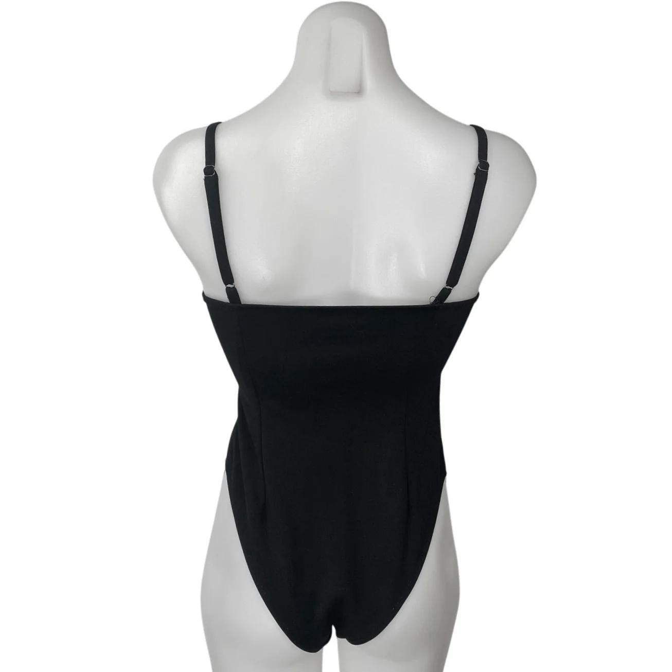 Princess Polly Black Sleeveless Corset Bustier Cami Tank Bodysuit Top Size 2 - Image 2