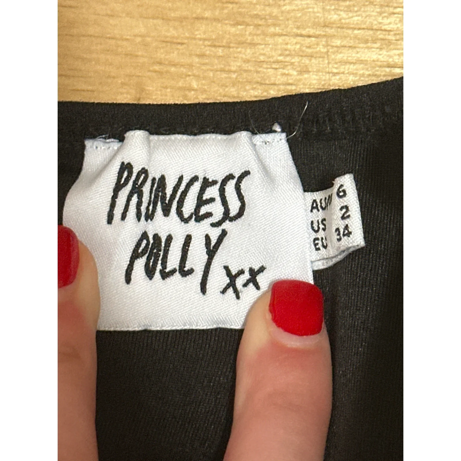 Princess Polly Black Sleeveless Corset Bustier Cami Tank Bodysuit Top Size 2 - Image 3