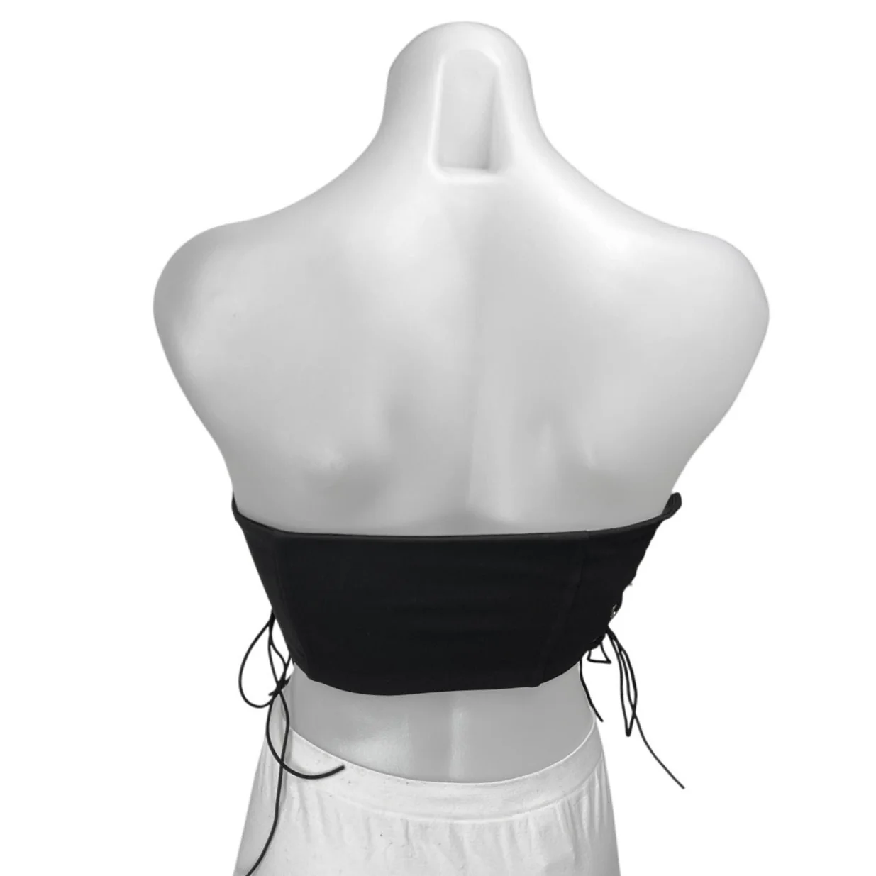 Princess Polly Black Sleeveless Strapless Bandeau Corset Cami Crop Tank Top Sz 6 - Image 3