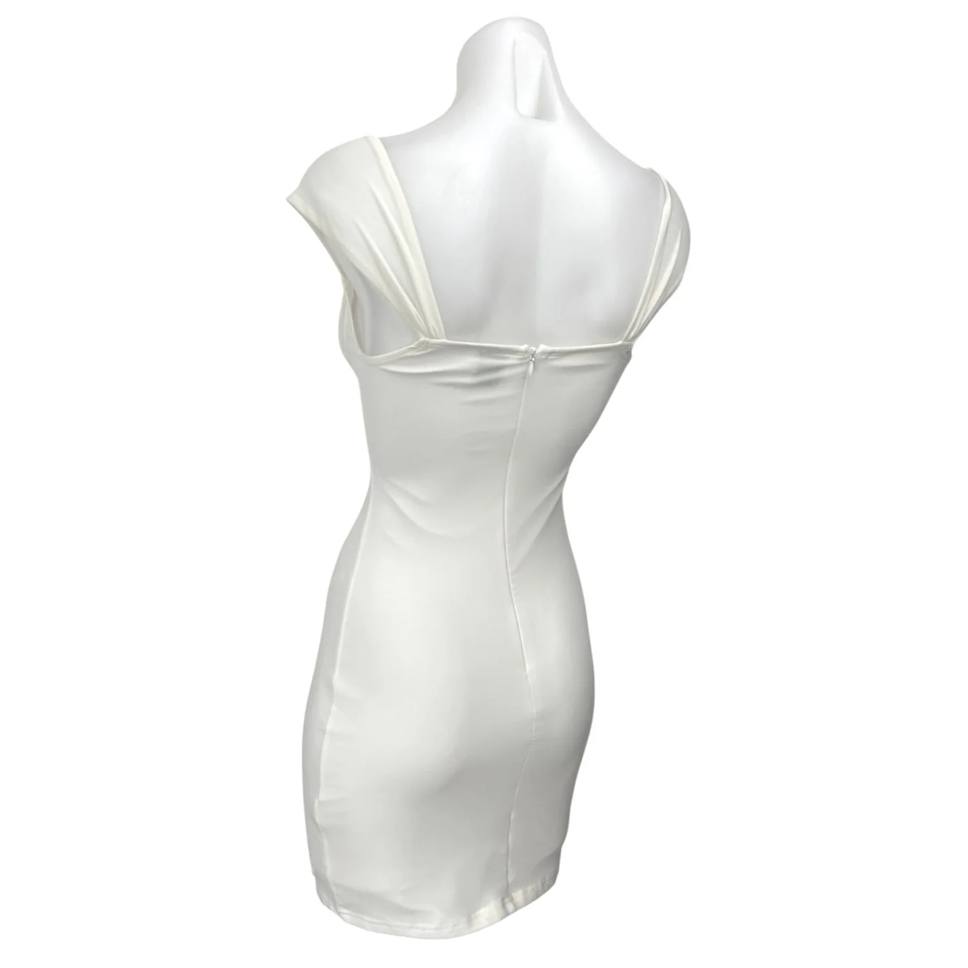 Princess Polly White Sleeveless Bandeau Cami Camisole Tank Mini Bodycon Dress 2 - Image 2
