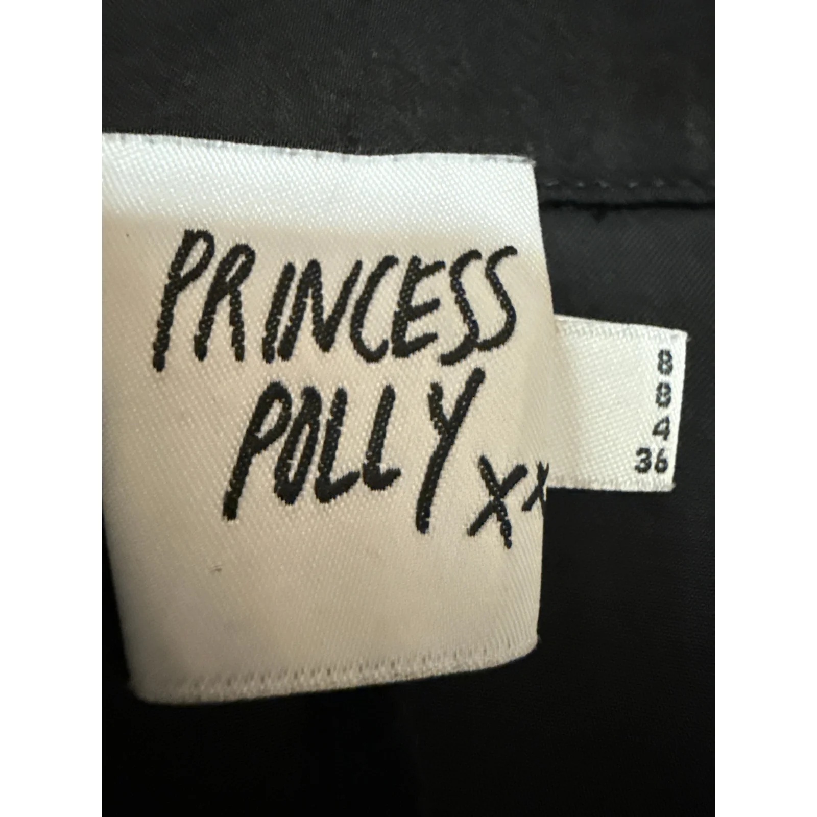 Princess Polly Women's Black Long Sleeve Collared Tie Front Blazer Shirt Top 8 - Image 3