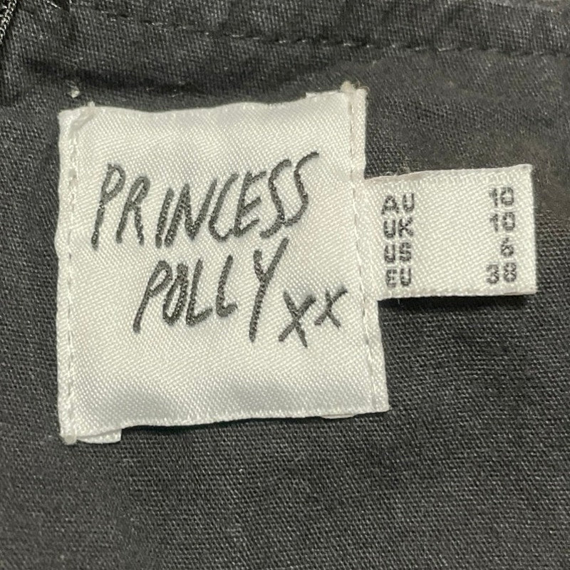 Princess Polly Women's Black Low Waist Y2K Zip Mini Shorts Skirt Skort Size 10 - Image 5