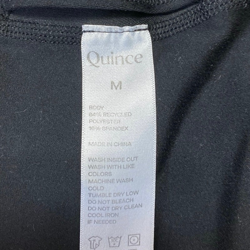 Quince Black Skinny Leg High Waist Activewear Workout Yoga Leggings Pants Size M - Image 4