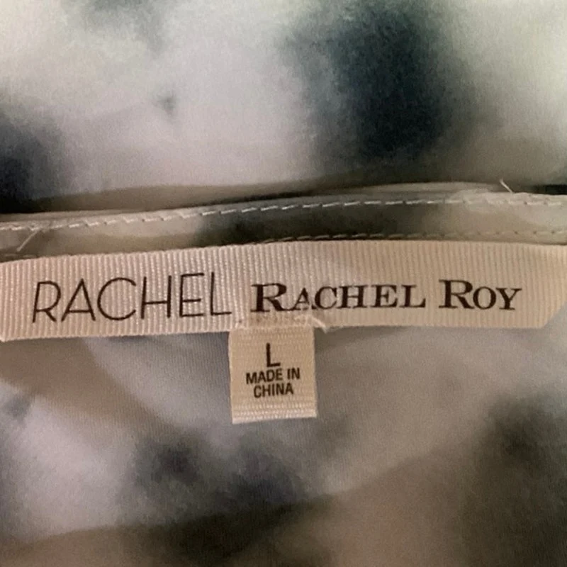 Rachel Roy Supernova Sleeveless Surplice V-Neck Ruched Mini Wrap Dress Size L - Image 4