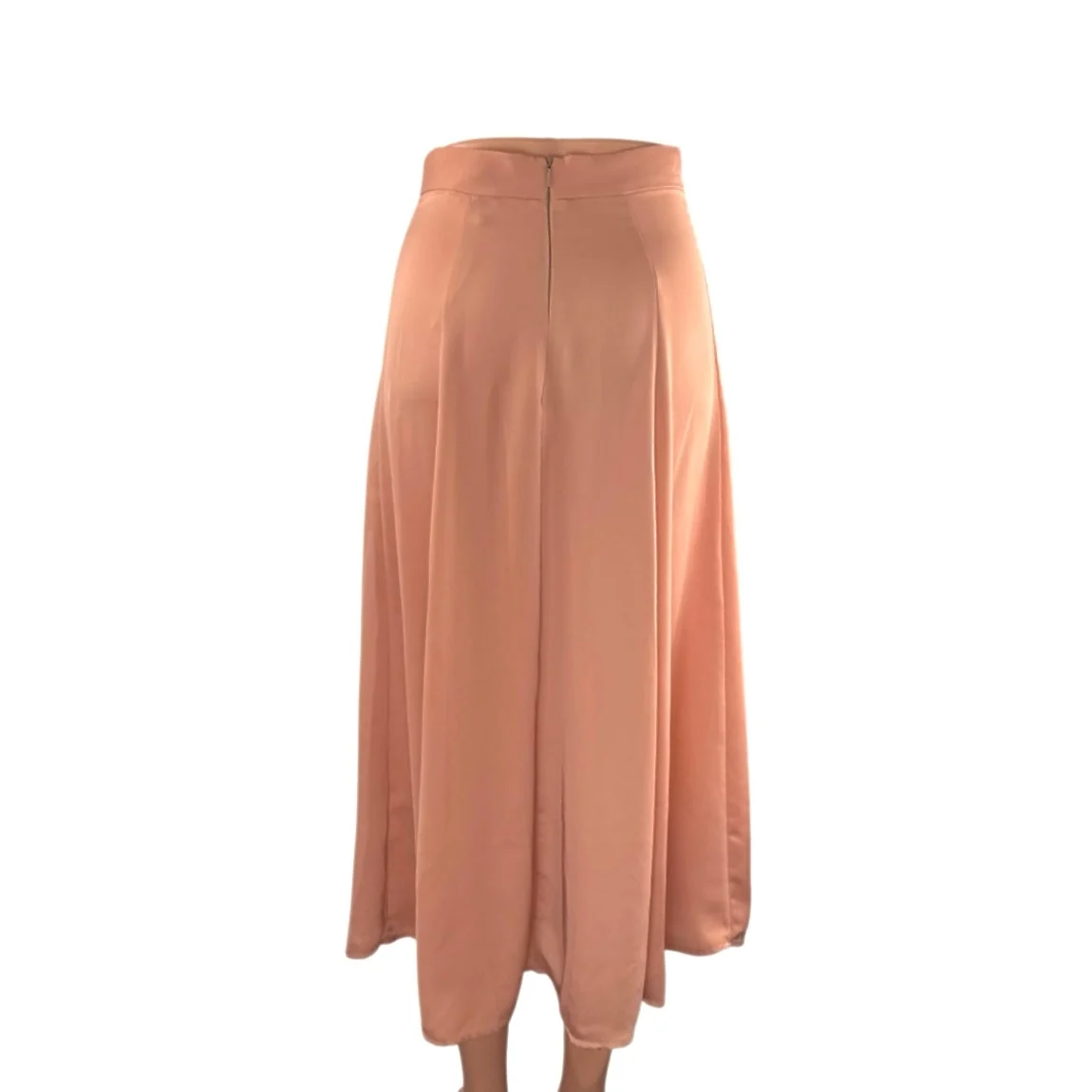Resa Rachel Women's Side Slit Minimalist High Waisted Maxi Flare A-Line Skirt XS - Image 3