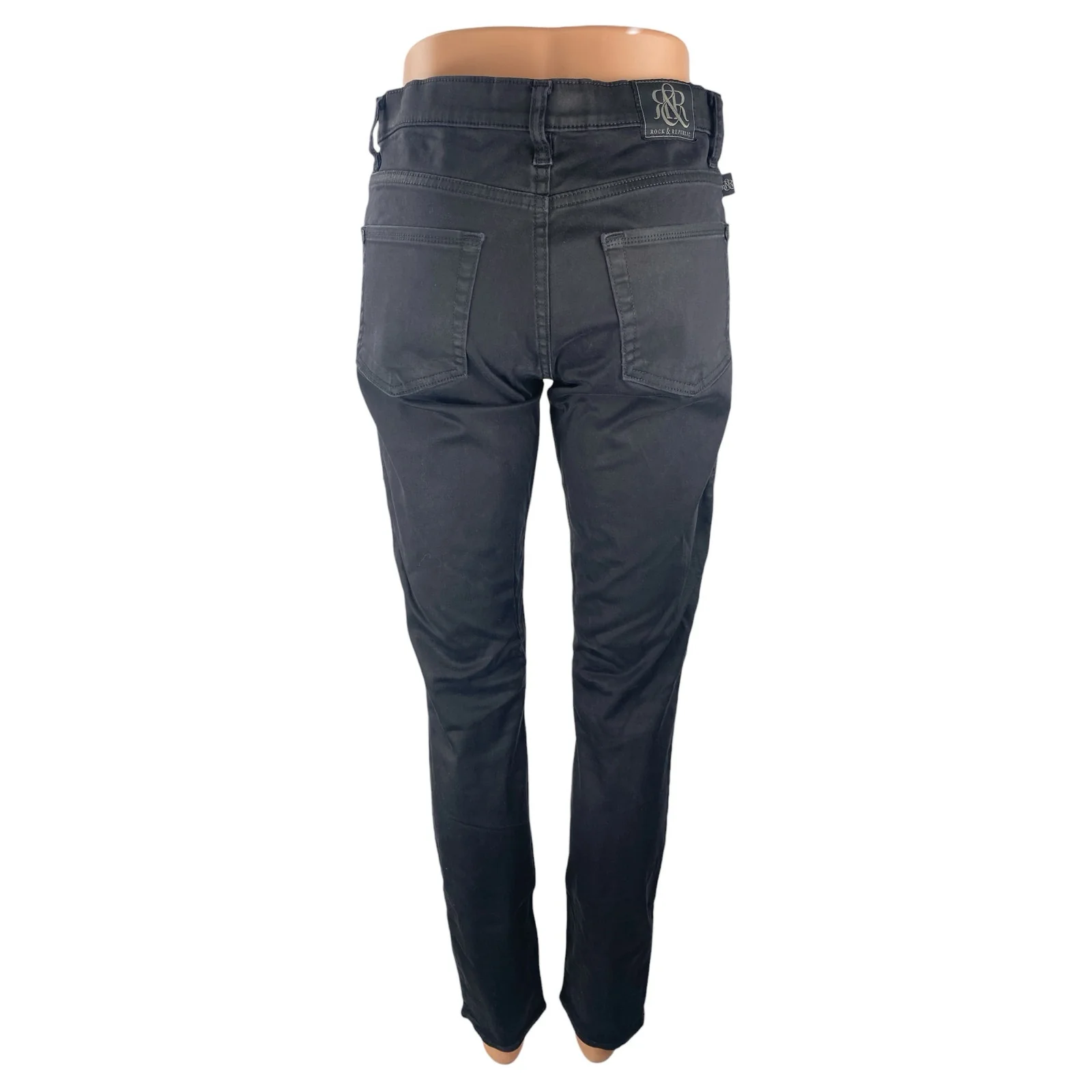Rock & Republic Women's Mid Rise Casual Y2k Ankle Skinny Denim Jeans Size 6 - Image 4