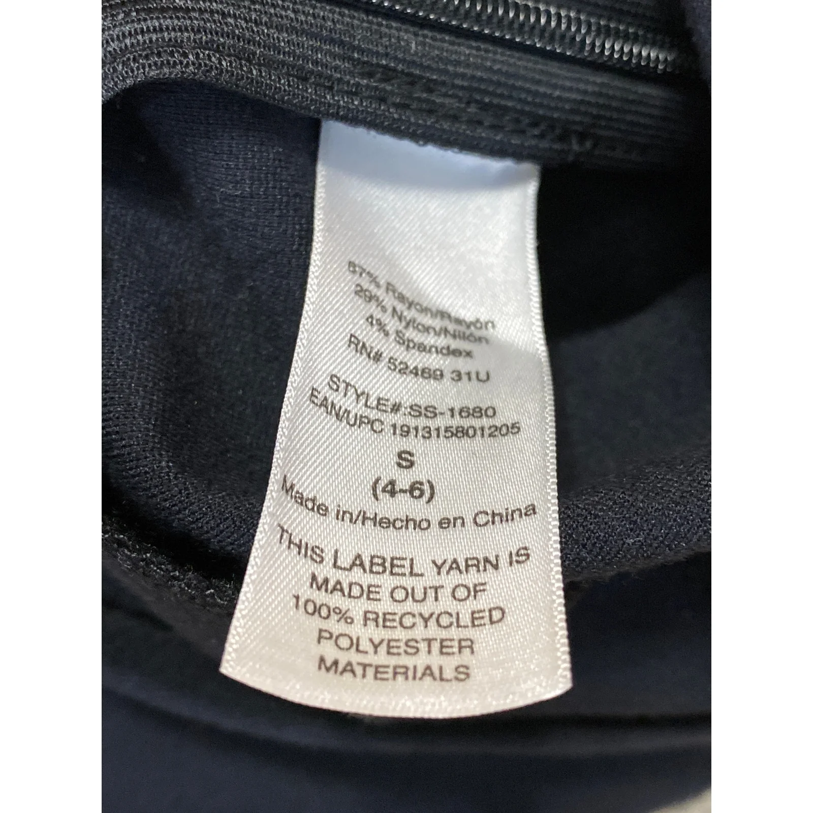 Scoop Black High Waisted Back Zip Mini Golf Athletic A-Line Wrap Skirt Size S - Image 4