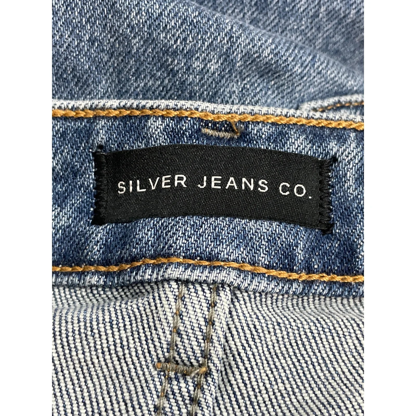 Silver Jeans Co Women's Blue Mid Rise Wide Leg Baggy Palazzo Denim Jeans Size 25 - Image 5
