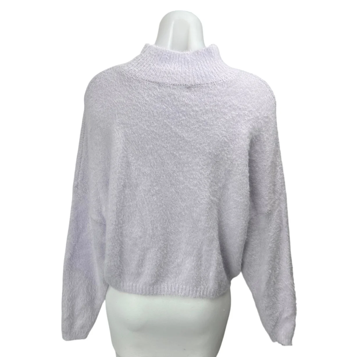 Sincerely Jules Purple Lilac Long Sleeve Dolman Turtleneck Sweater Top Size S - Image 2