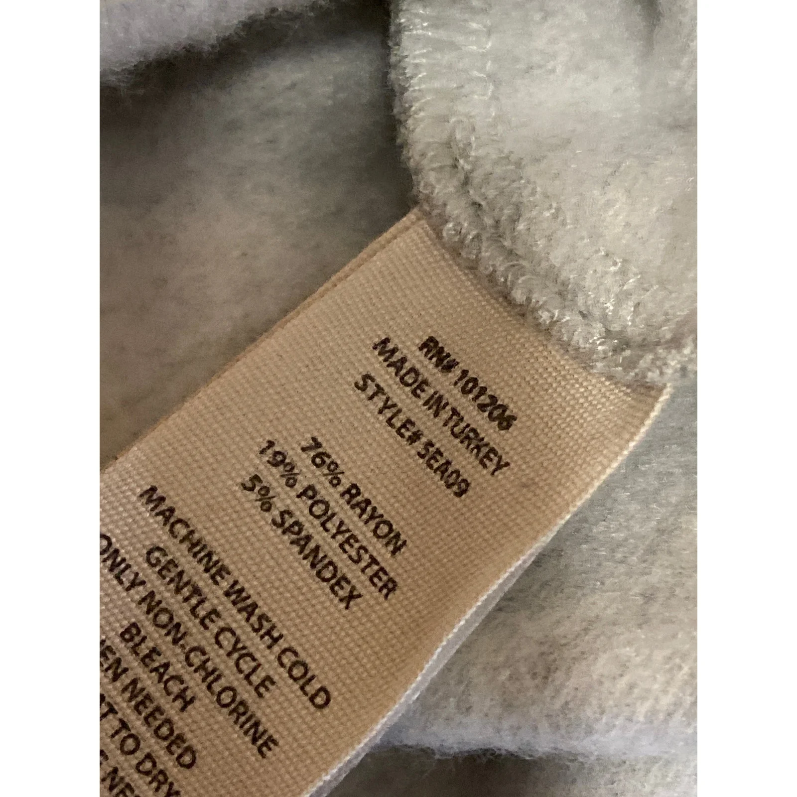 Soft Surroundings Gray Crew Neck Long Sleeve Tunic Sweatshirt Sweater Top Sz 3X - Image 4