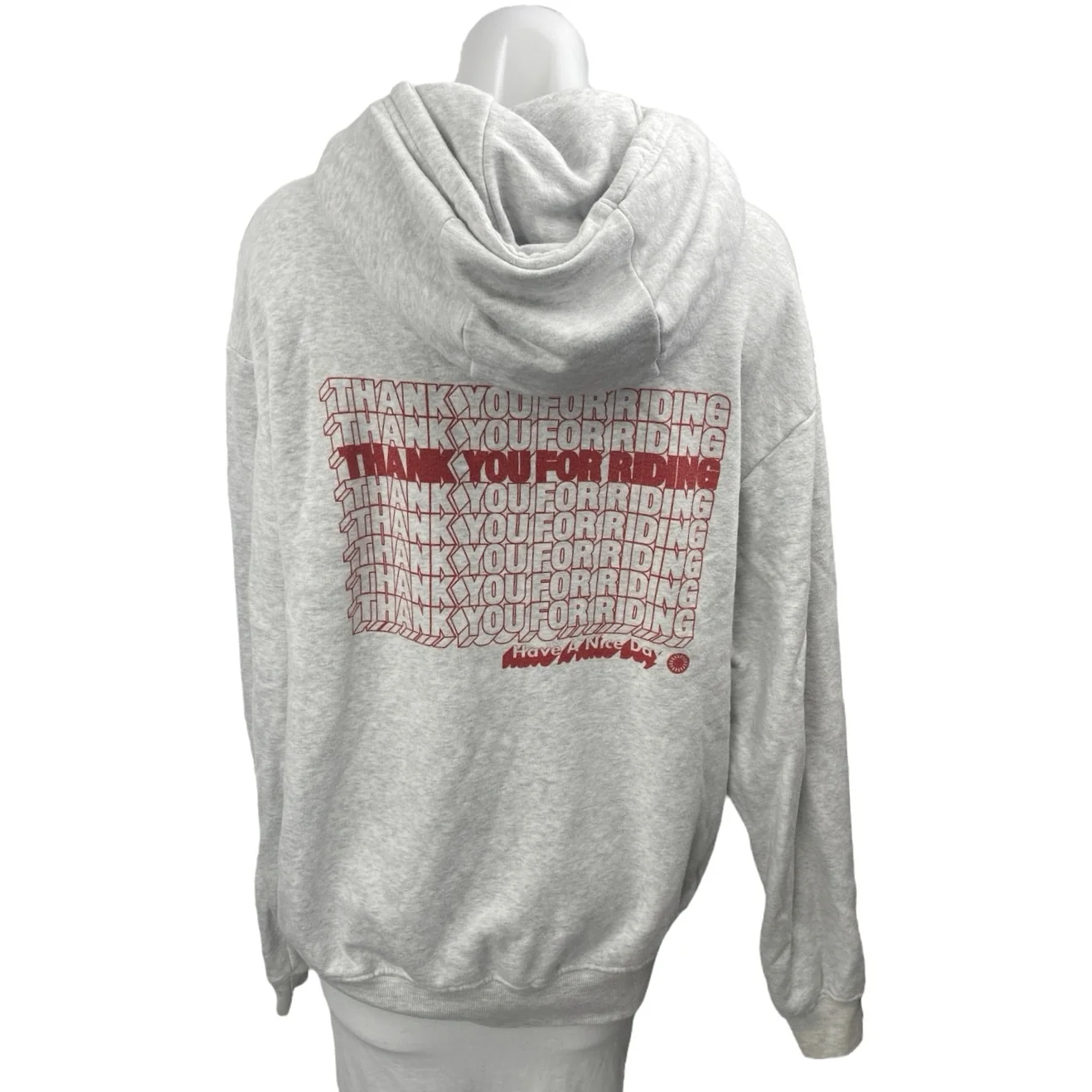 SoulCycle Kingsley Gray Drawstring Long Sleeve Hooded Hoodie Sweatshirt Top Sz M - Image 2